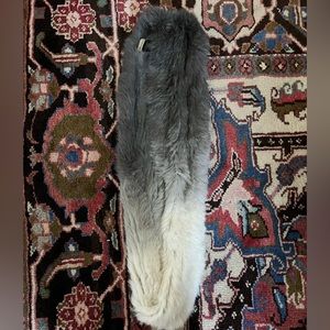 Rabbit fur scarf, ombré